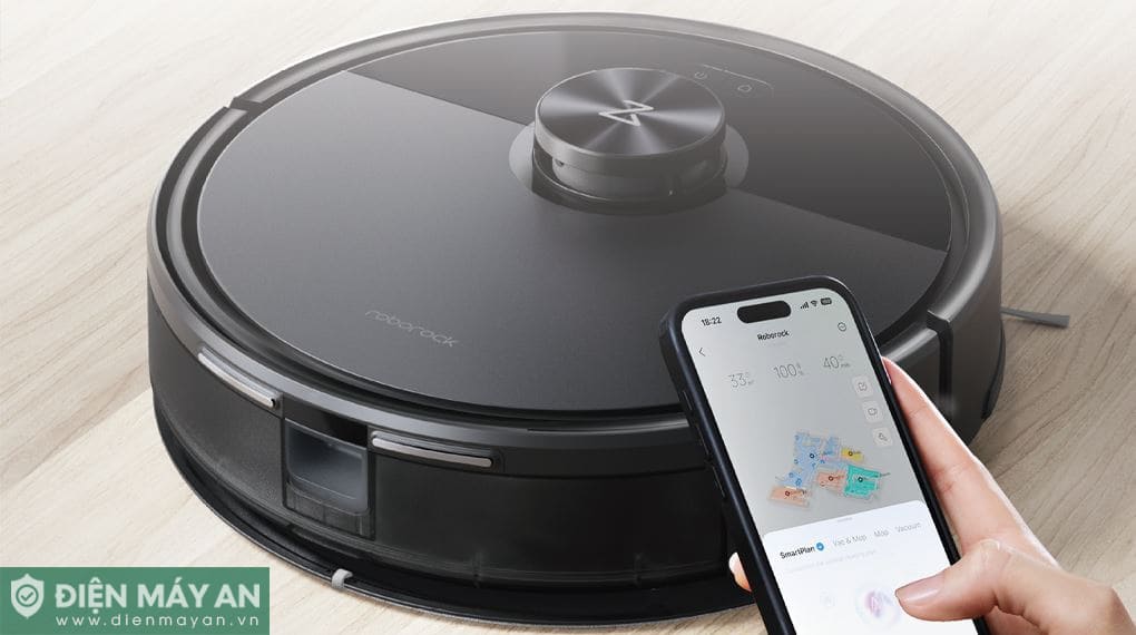 Robot hút bụi lau nhà Roborock Q7TF - Đen